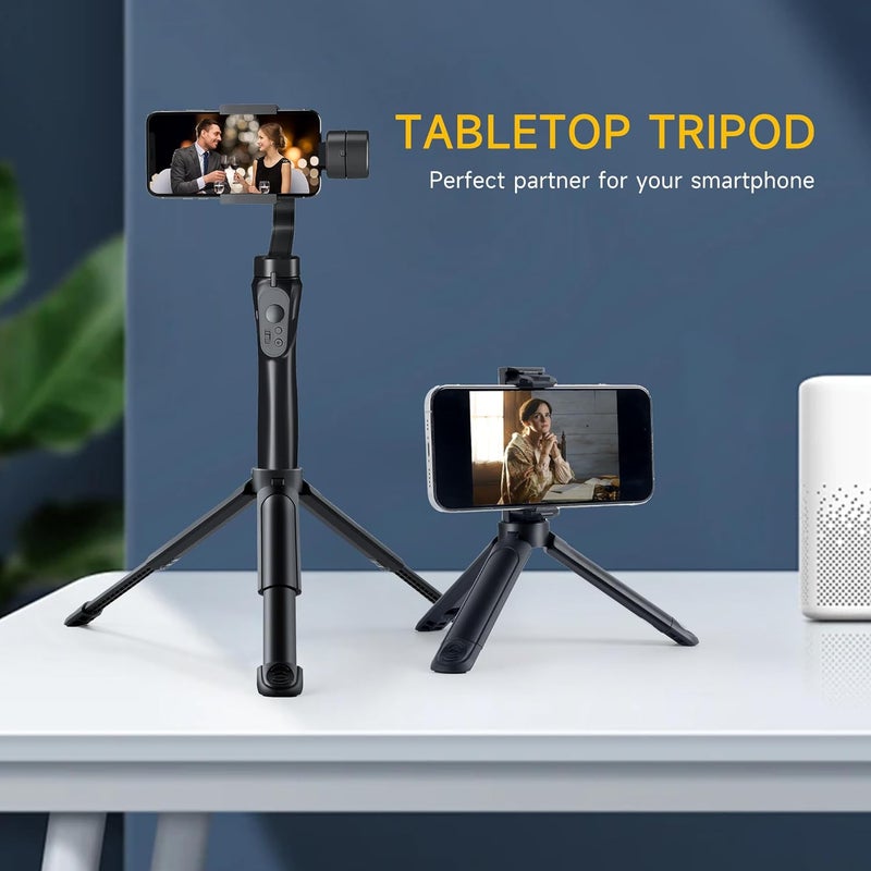 weeylite 1/4 Mini Tripod, C01 Pro Tabletop Desktop Stand Compact Tripod with 1/4" Screw for K21 Stick Light, Retro 12X Photo Light,Camera,Smooth 4,Osmo Mobile,Vimble 2,Gimbal Handle Grip Stabilizer - Image 5